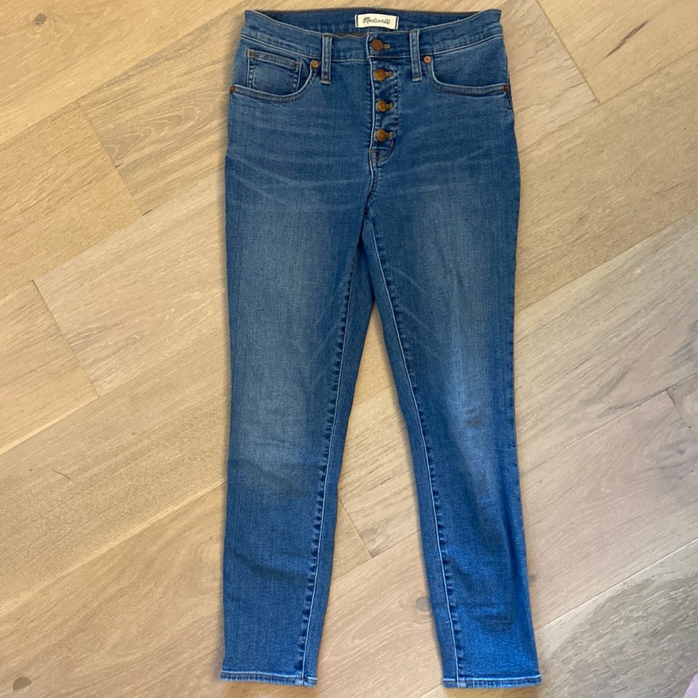 Madewell mid rise skinny crop